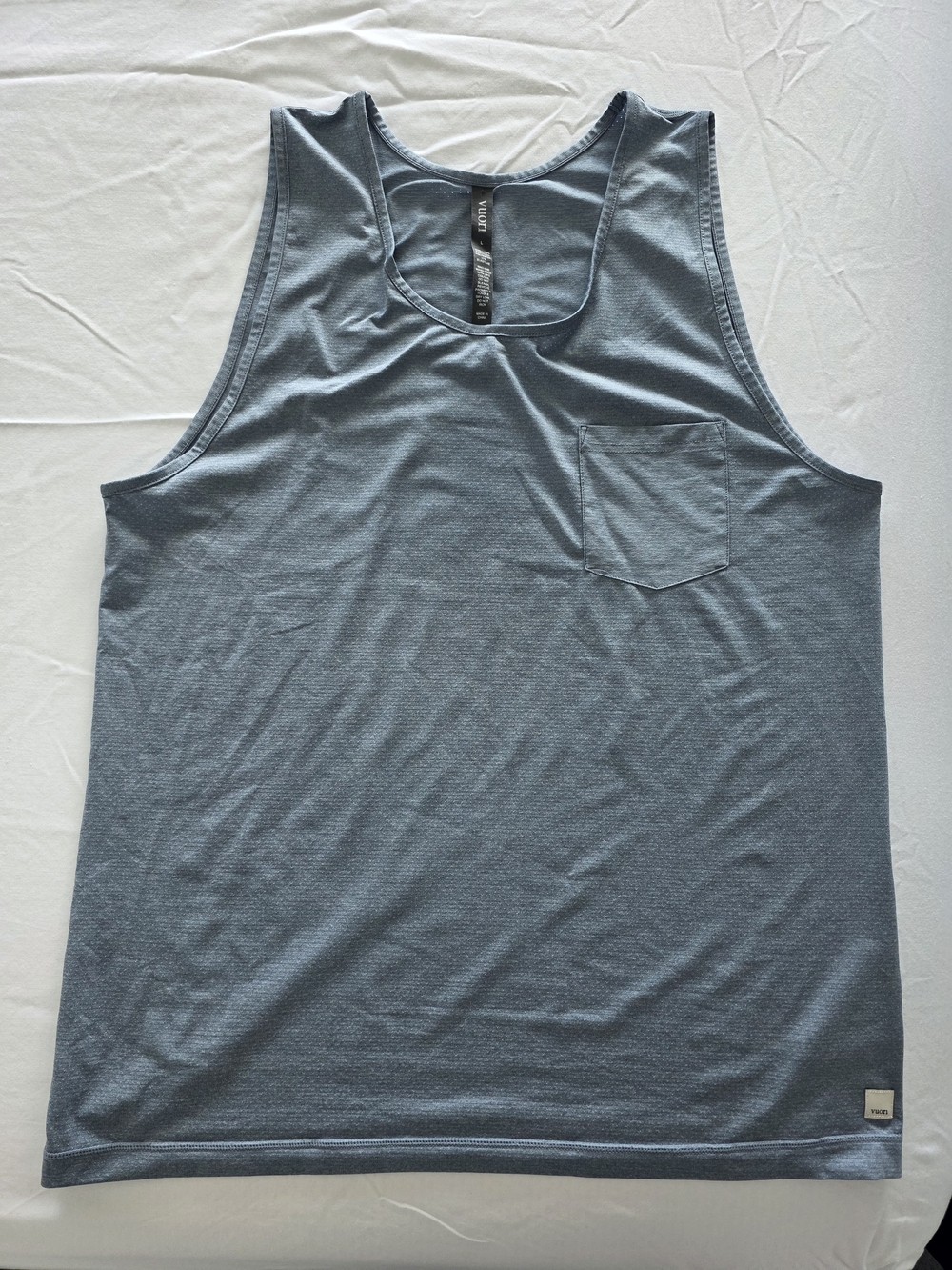 Vuori Men's Strato Tech Tank Top | Slate Blue Size Large